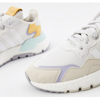 Кроссовки Adidas Nite Jogger белые с бежевым